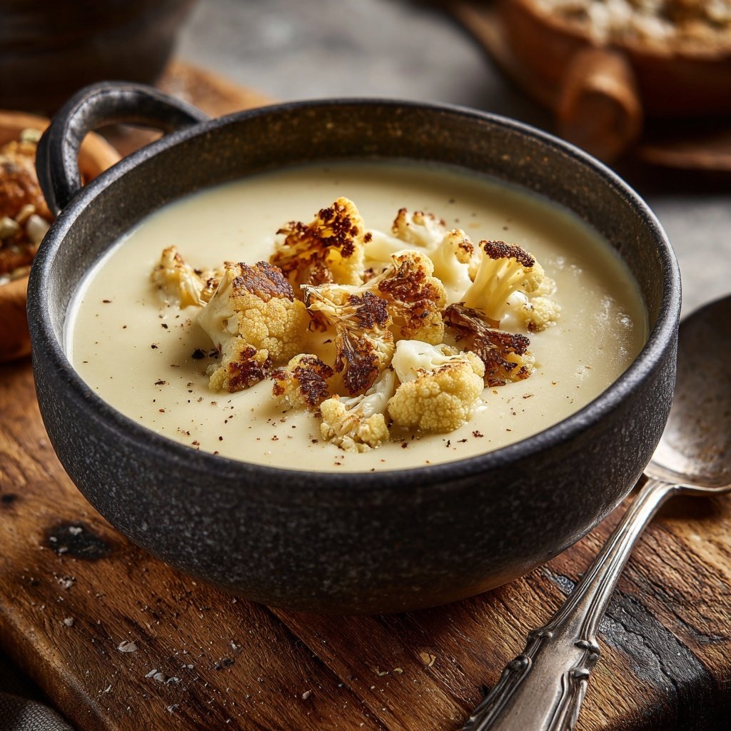 Blumenkohlsuppe fein püriert