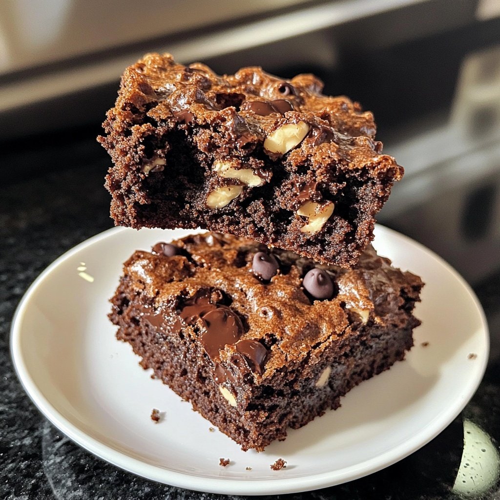 Fudgy Chewy Browkies (Brookies)