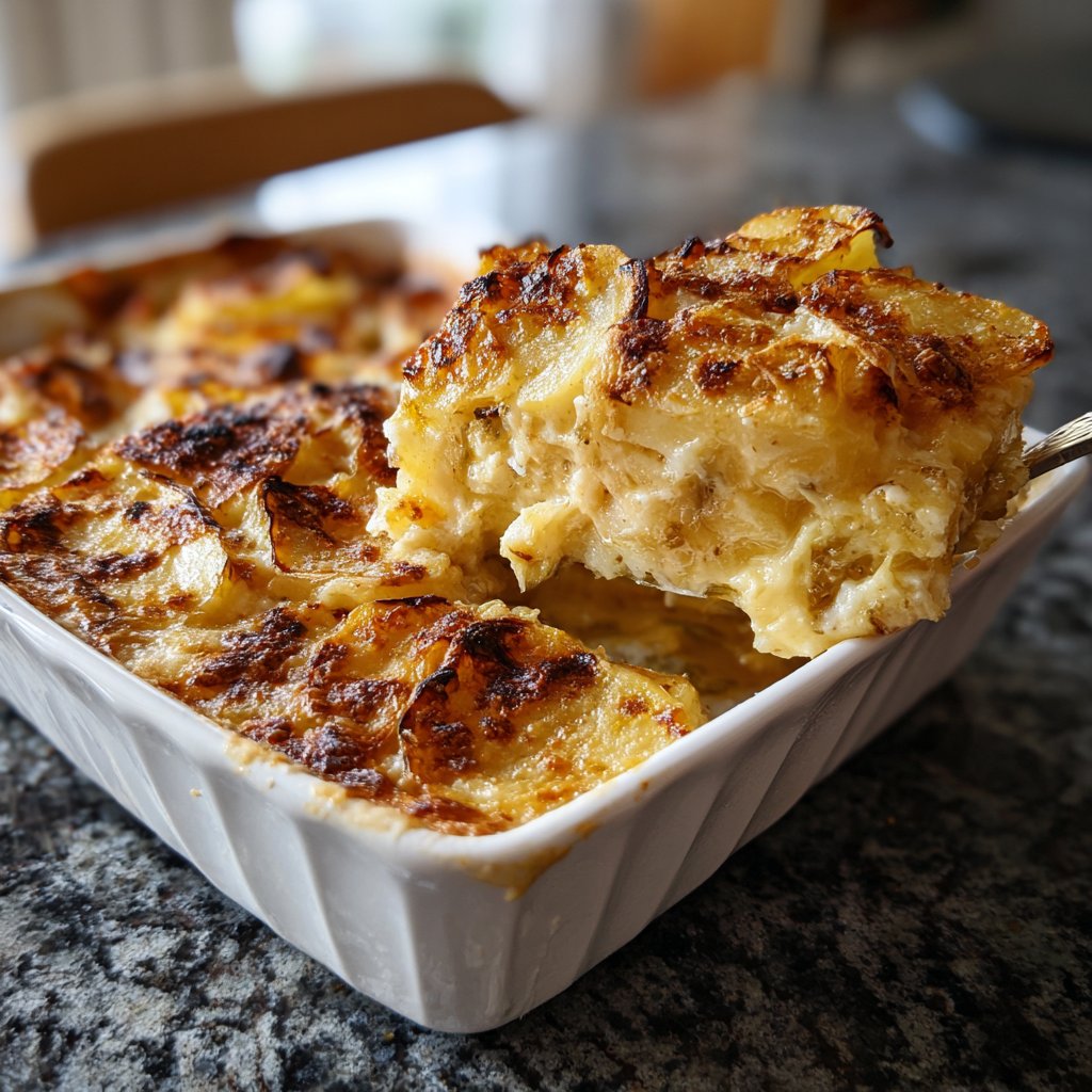 Kartoffelgratin mit Fenchel