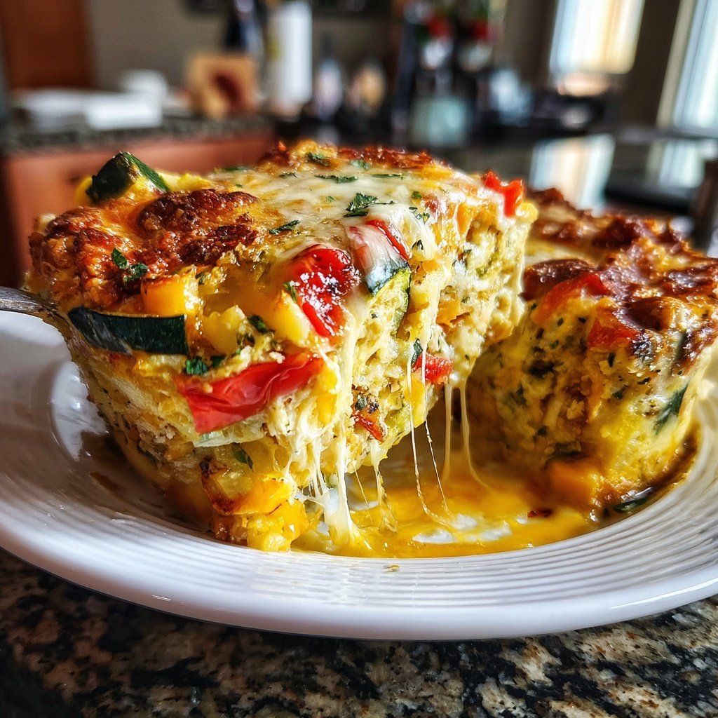 Gemüseauflauf mit Sahnesauce