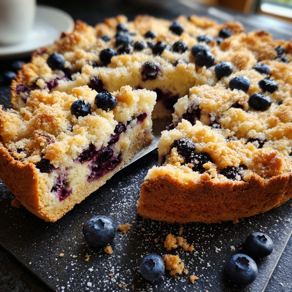 Streuselkuchen Mit Heidelbeeren