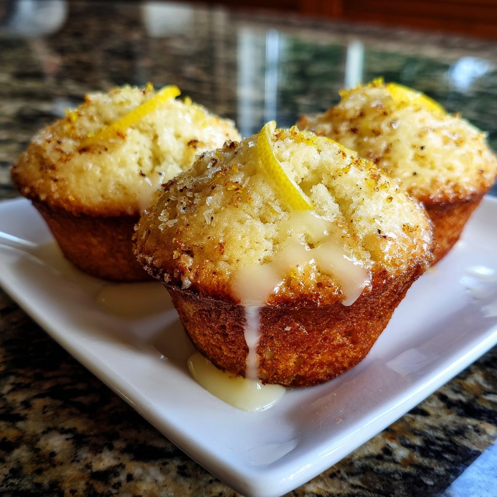 Muffins mit Joghurt und Zitrone
