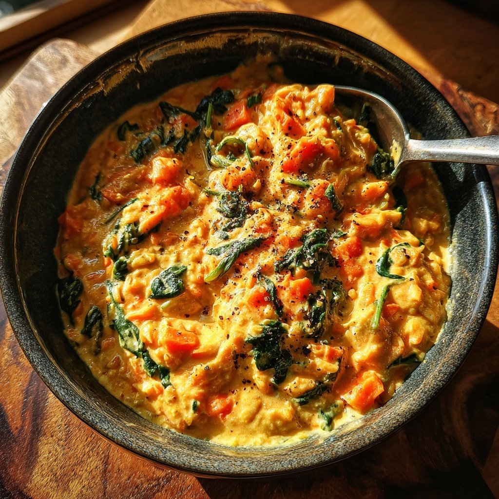 Vegetarisches Abendessen mit Linsencurry