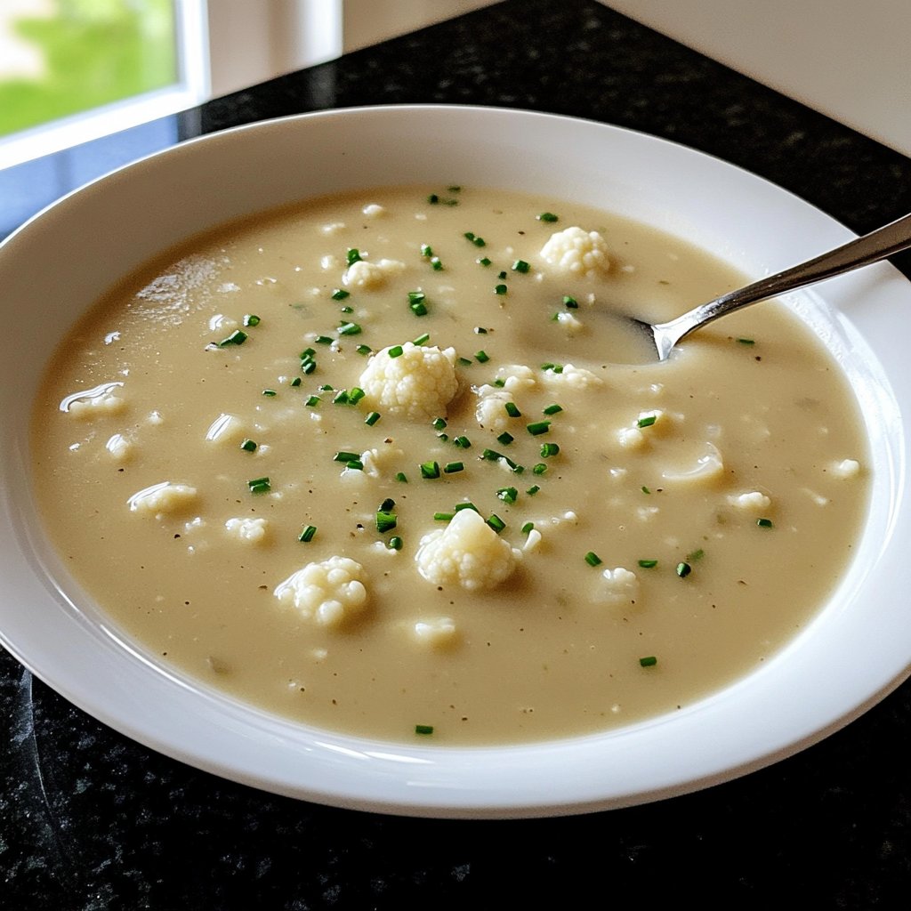Blumenkohlsuppe als schnelles Mittagessen