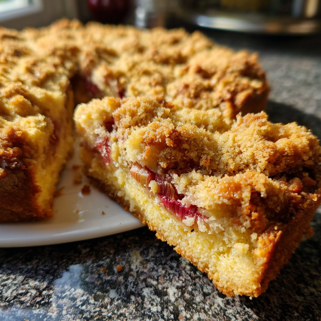 Streuselkuchen Mit Rhabarber