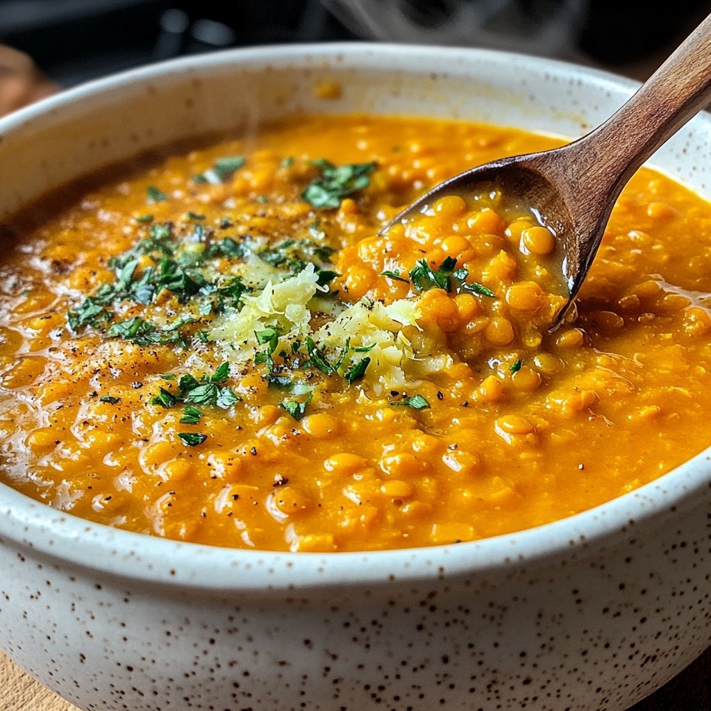 Linsensuppe mit Ingwer