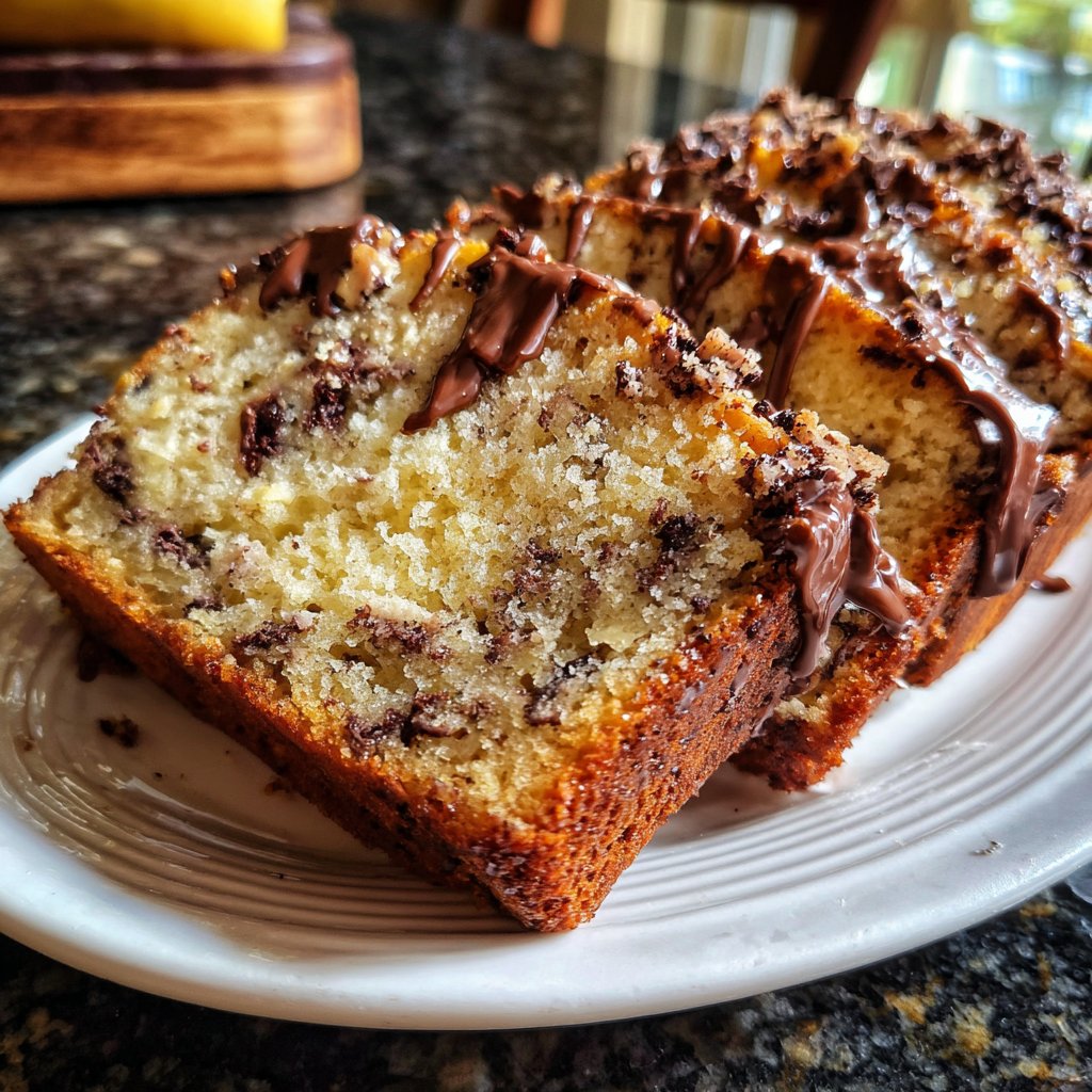 Bananenkuchen mit Schokostückchen